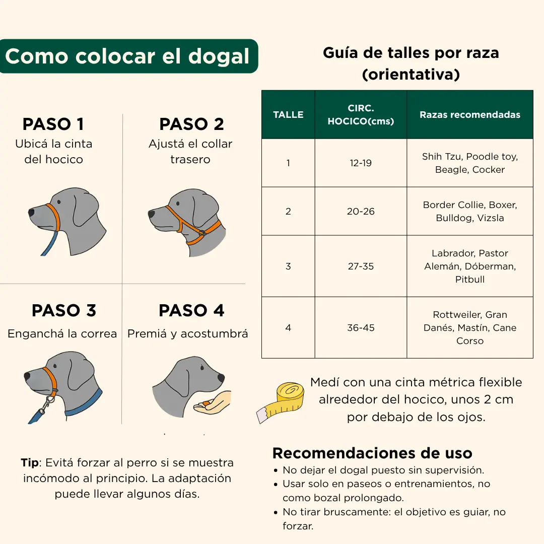 Dogal Bozal Adiestramiento Perro Canino