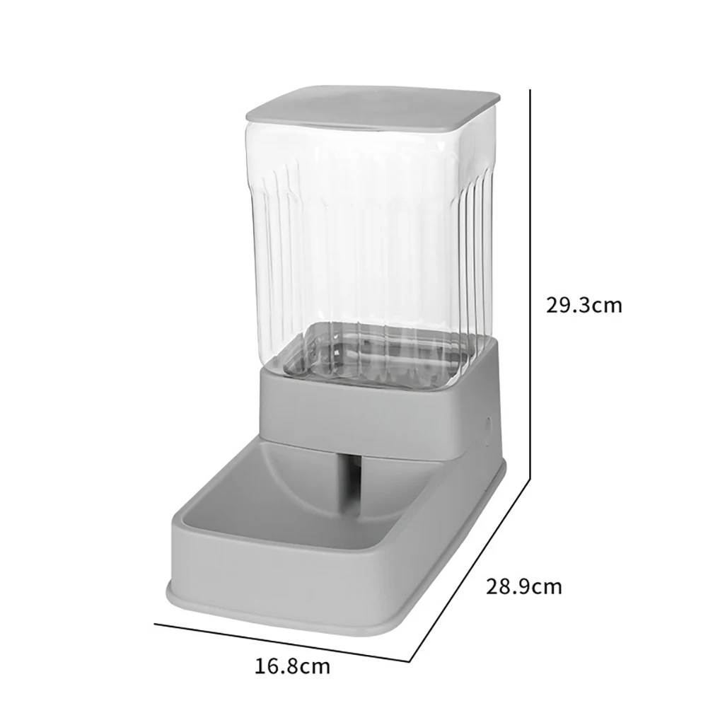 Plato bebedero dispensador rectangular