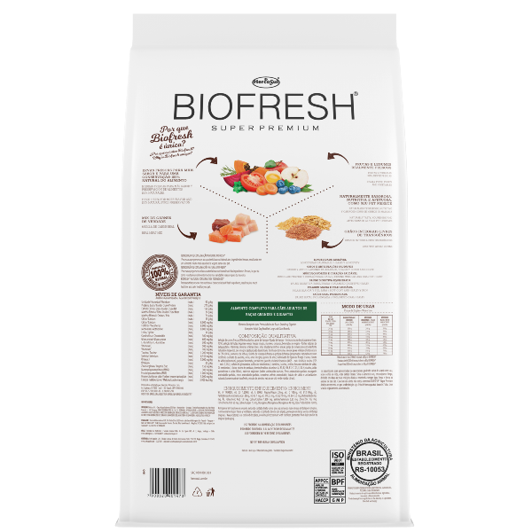 BIOFRESH PERROS ADULTOS RAZAS GRANDES 15 KG