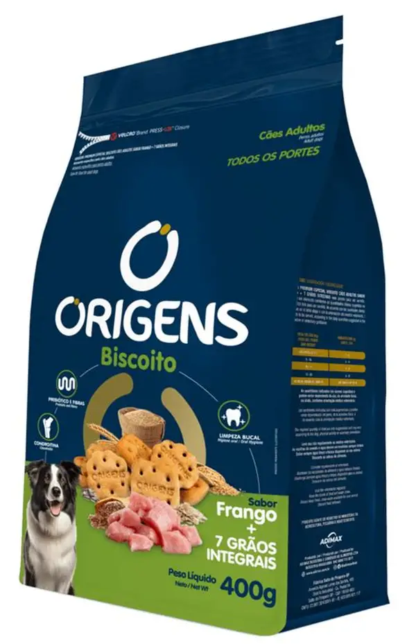 Origens Biscoito – Galletas para perros adultos sabor pollo + 7 granos