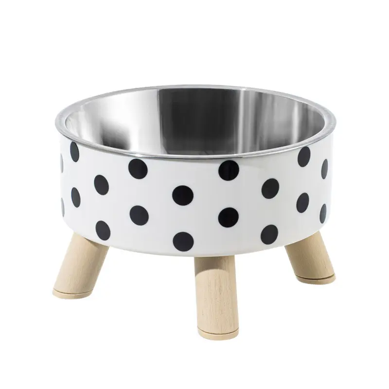 Plato para gato de acero con base 4 patas