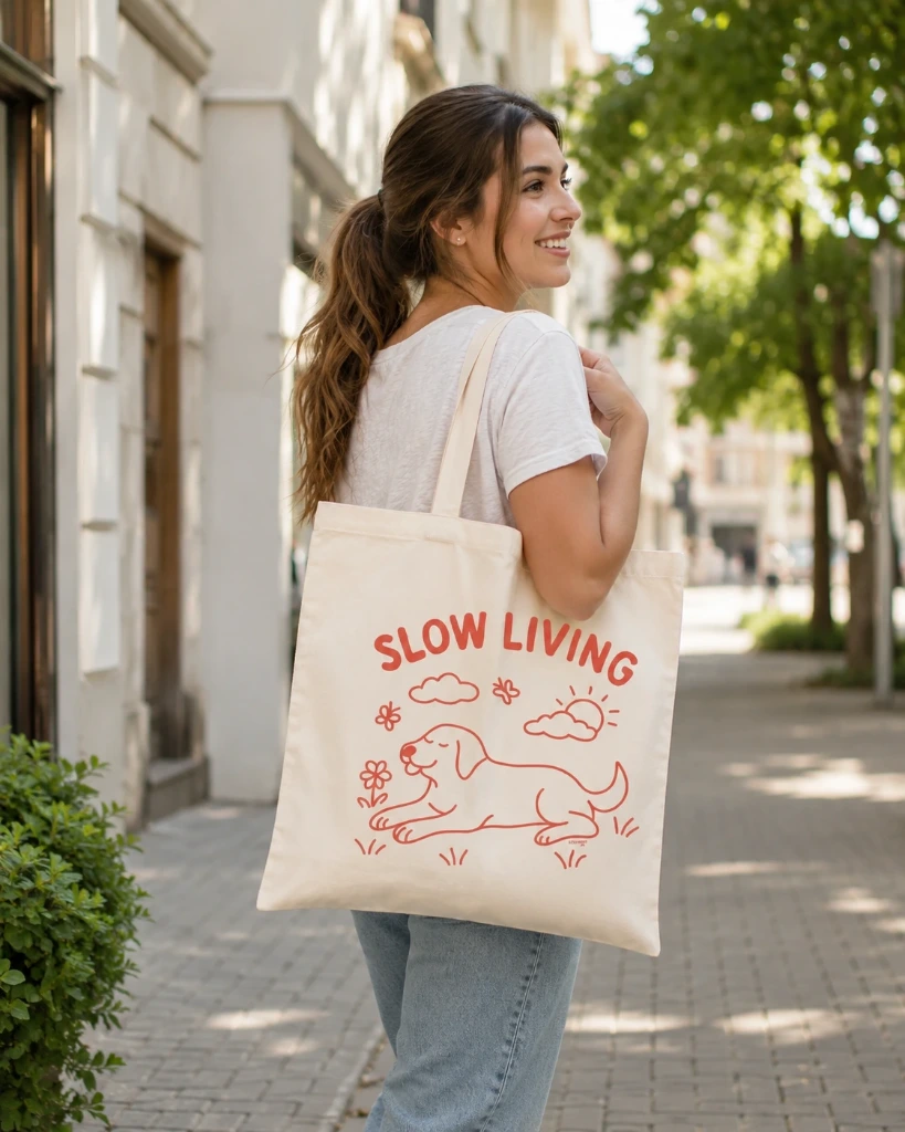 Tote Bag Mascotas – Bolso de Lino Rústico