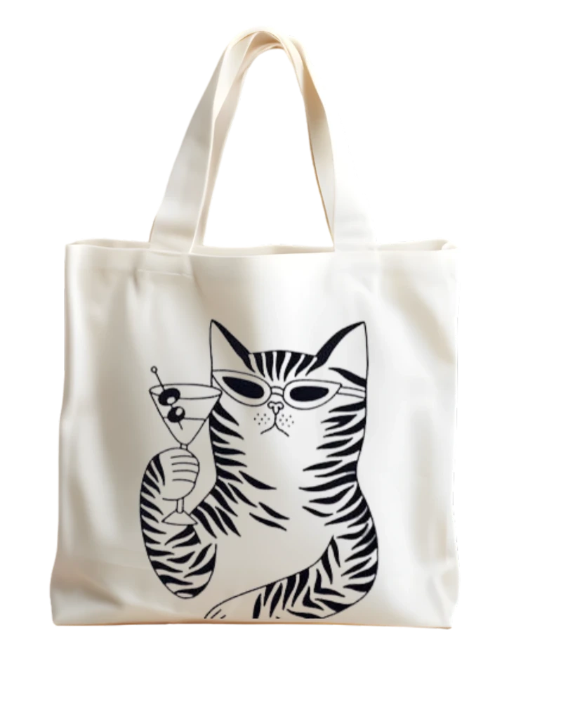 Tote Bag Mascotas – Bolso de Lino Rústico