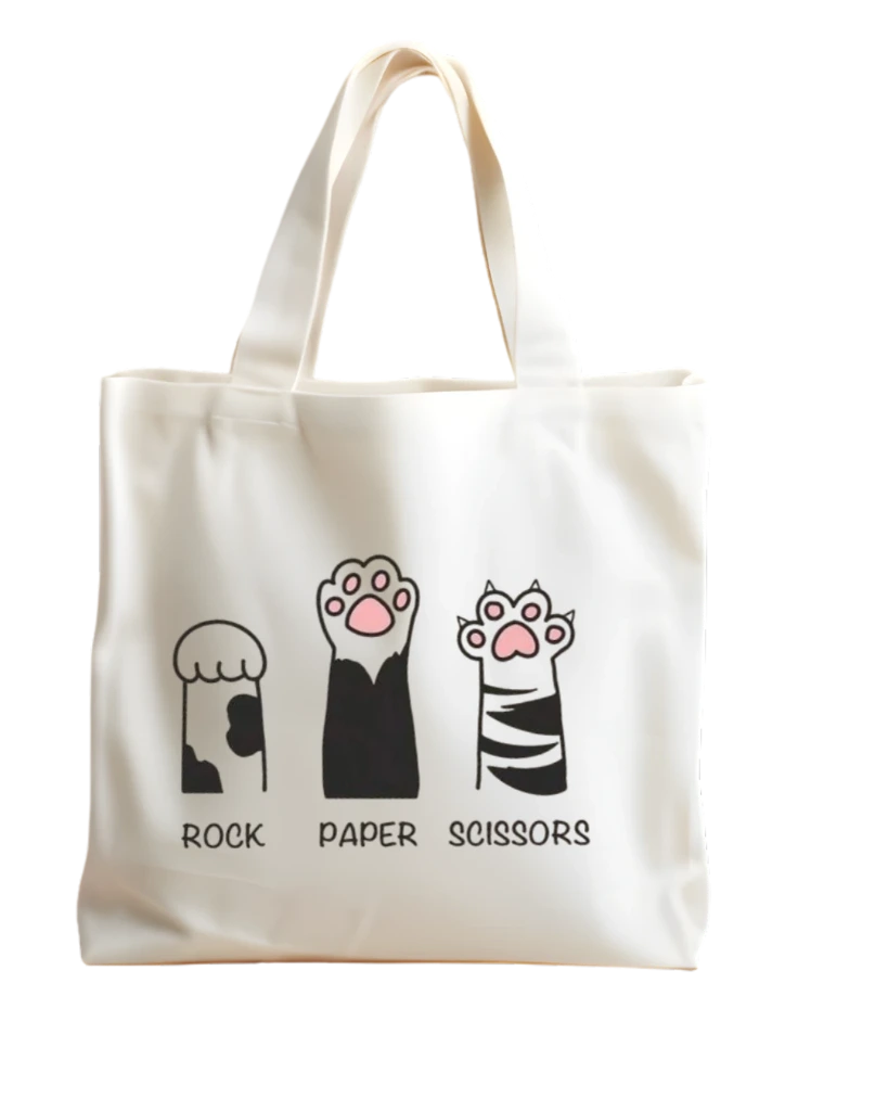 Tote Bag Mascotas – Bolso de Lino Rústico