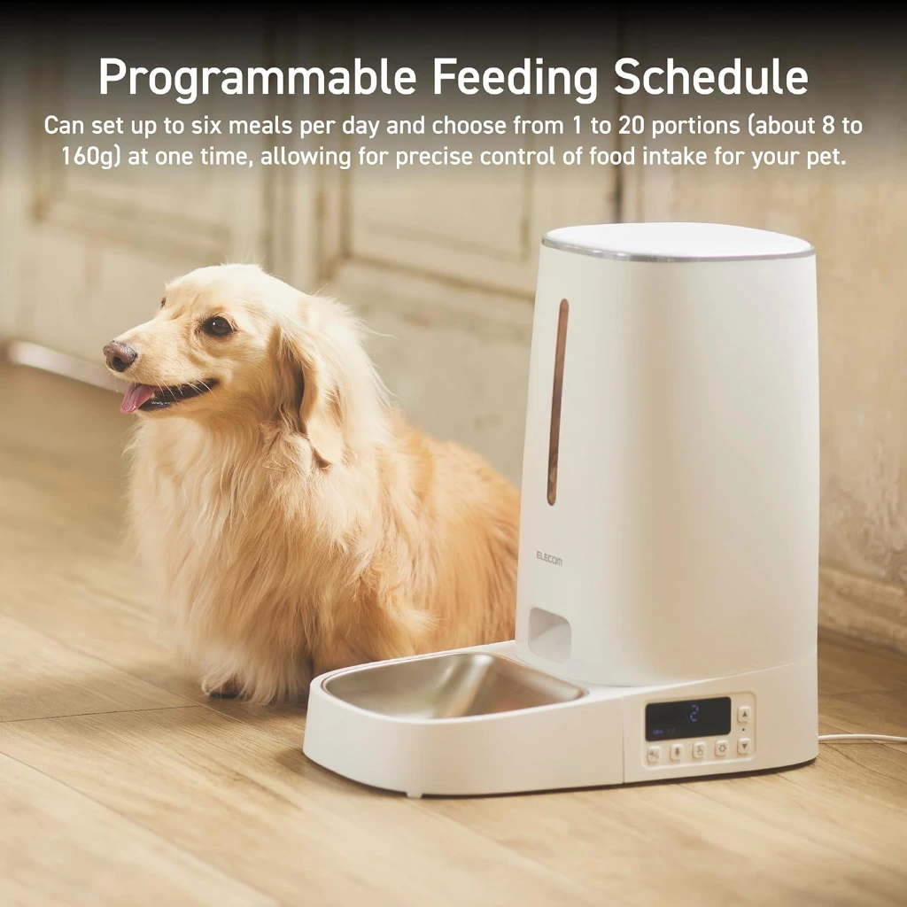 Comedero Automático ELECOM para Gatos y Perros – 4 Litros