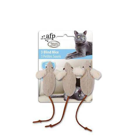 [2373] Set de Juguetes de 3 ratones para Gatos
