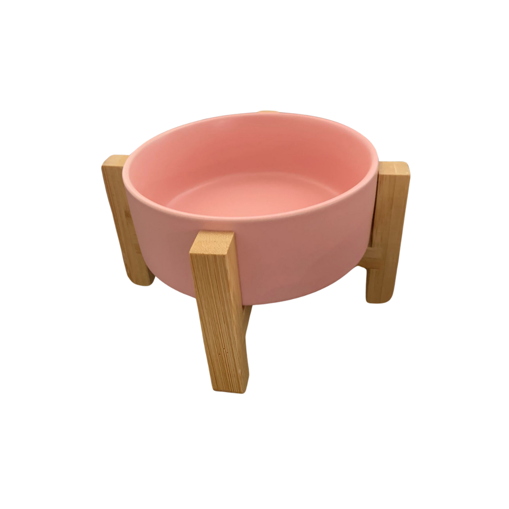 Plato cerámica alto chico (Rosa)