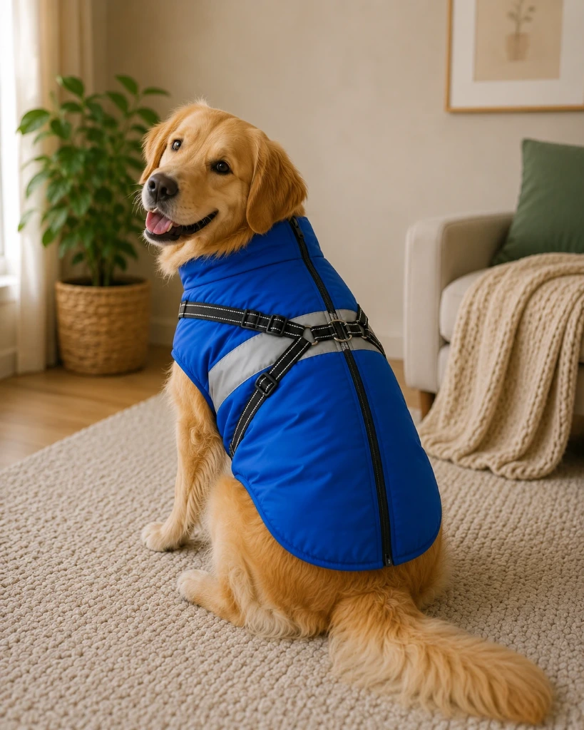 Campera Impermeable para Perros con Interior Polar