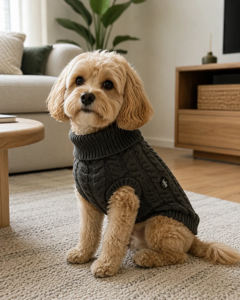 Buzo Tejido Trenzado para perros