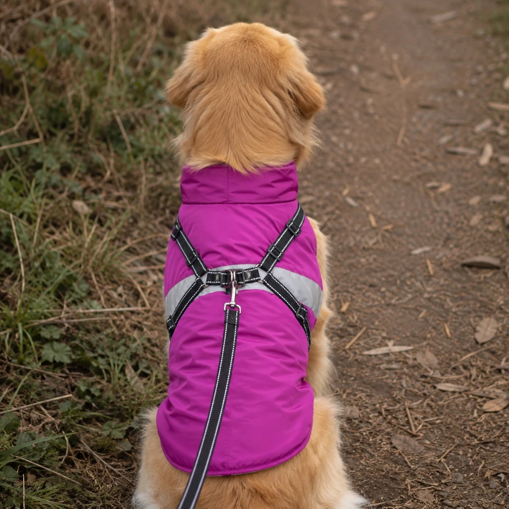 Campera Impermeable para Perros con Interior Polar