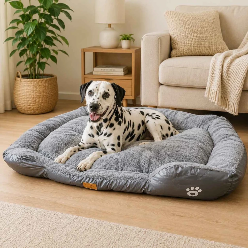 Cama Gigante Huella para Perros y Gatos 120 × 80 cm