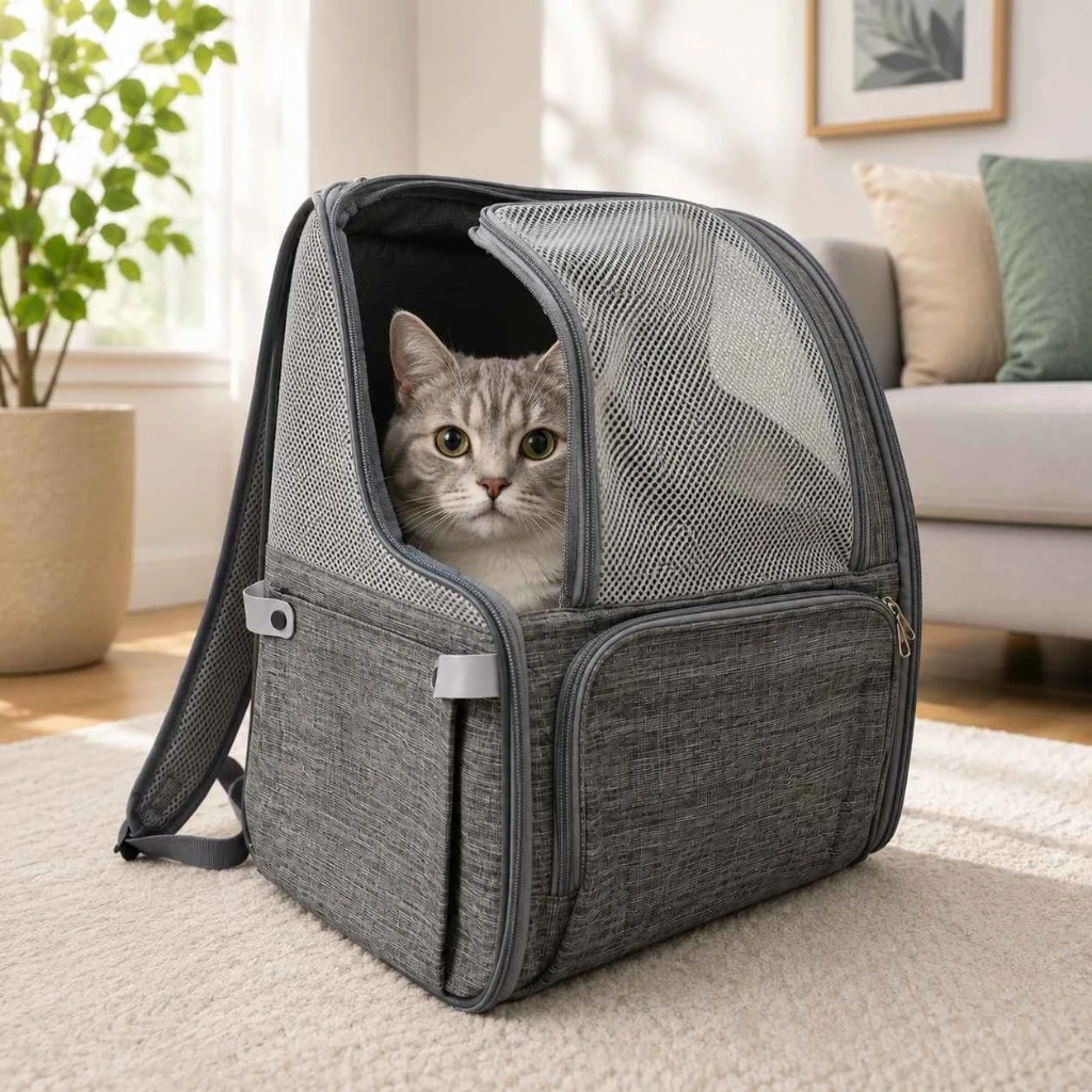 Mochila Transportadora Reforzada para Mascotas