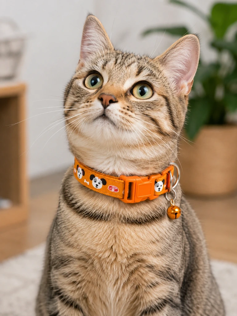 Collar para Gatos  y Cachorros con Cascabel – Ajustable