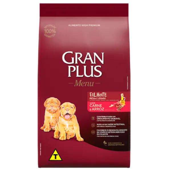 GPLUS MENU FILHOTES RAZAS MED/GDES 20 KG