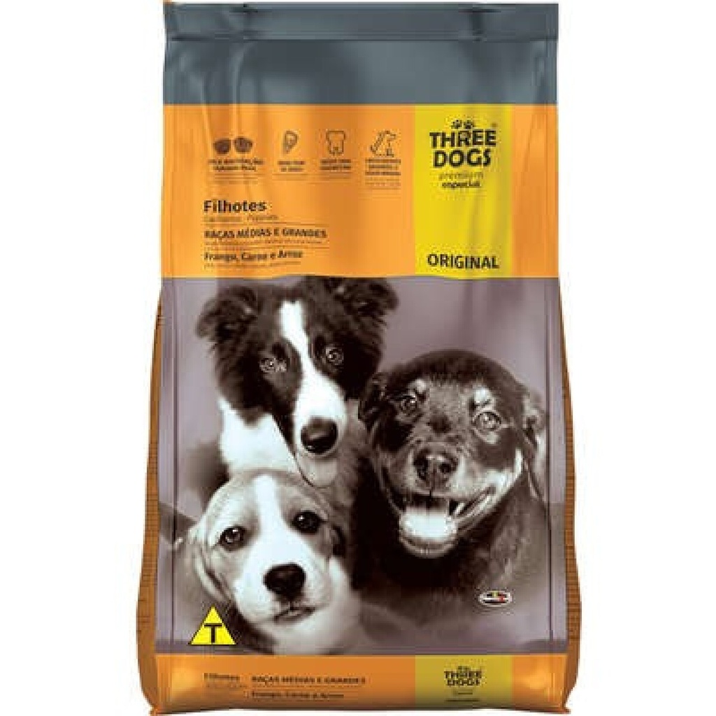[16667] THREEDOGS FAMILIA ORIGINAL  RAZAS CACHORRO MED/GDES 15 KG