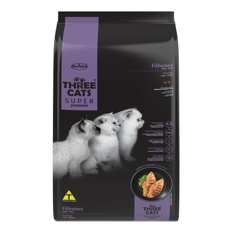THREECATS Super Premium Filhote Pollo – 10,1 kg