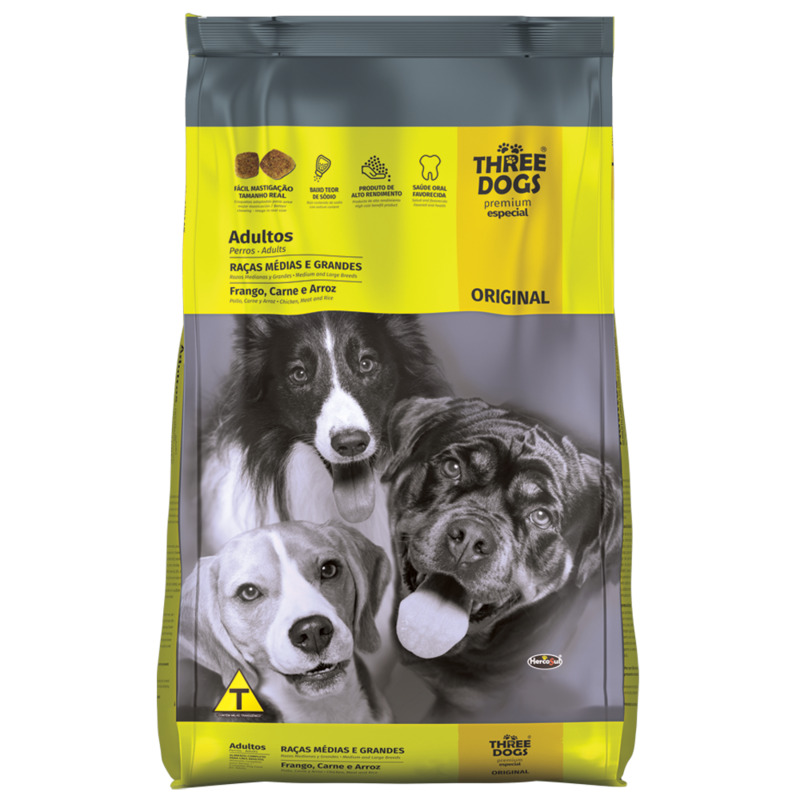 [16673] ThreeDogs Familia Original Adultos Razas Medianas y Grandes