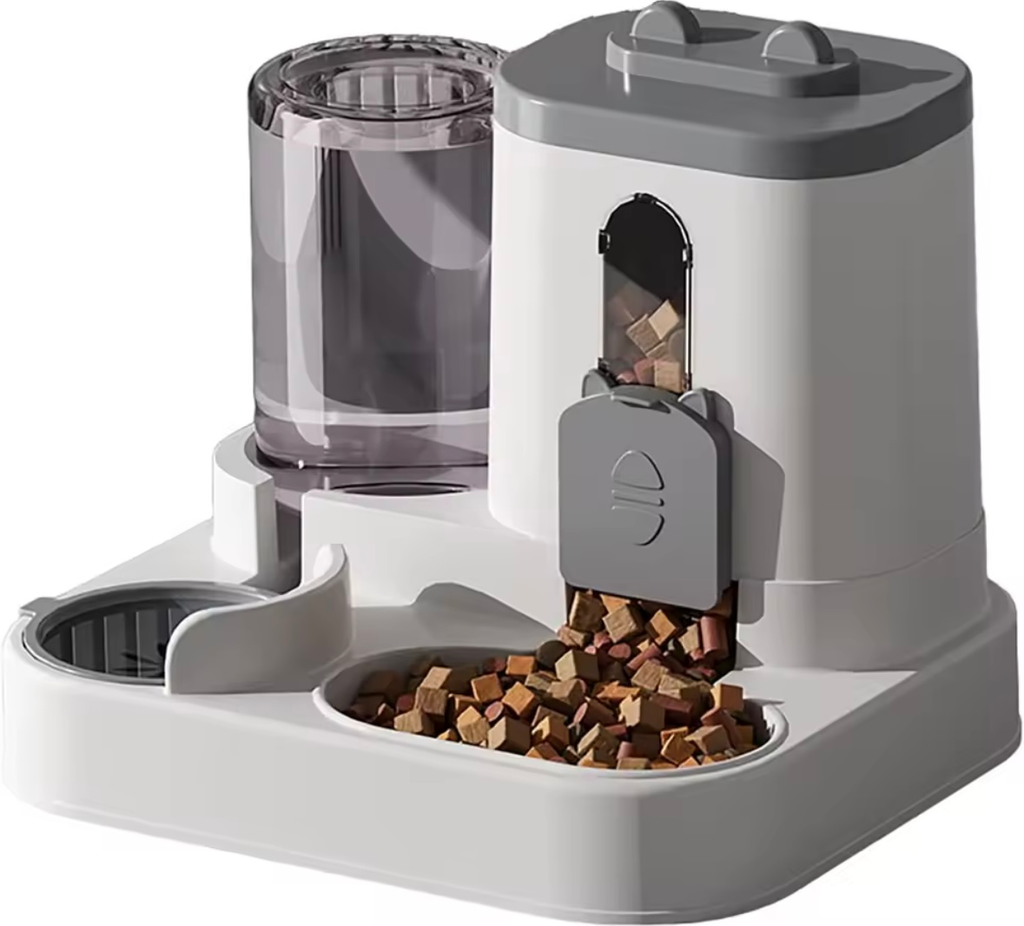 Comedero Automático 2 en 1 para Perros y Gatos | 1.6L de Comida + 0.8L de Agua
