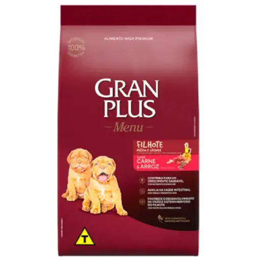 GPLUS MENU FILHOTES RAZAS MED/GDES 20 KG