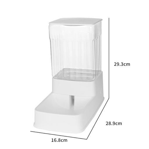 Plato bebedero dispensador rectangular