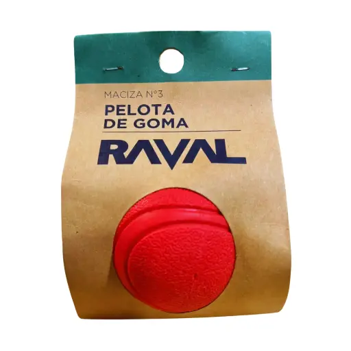 [RPGOm01] Pelota Juguete de goma maciza RAVAL